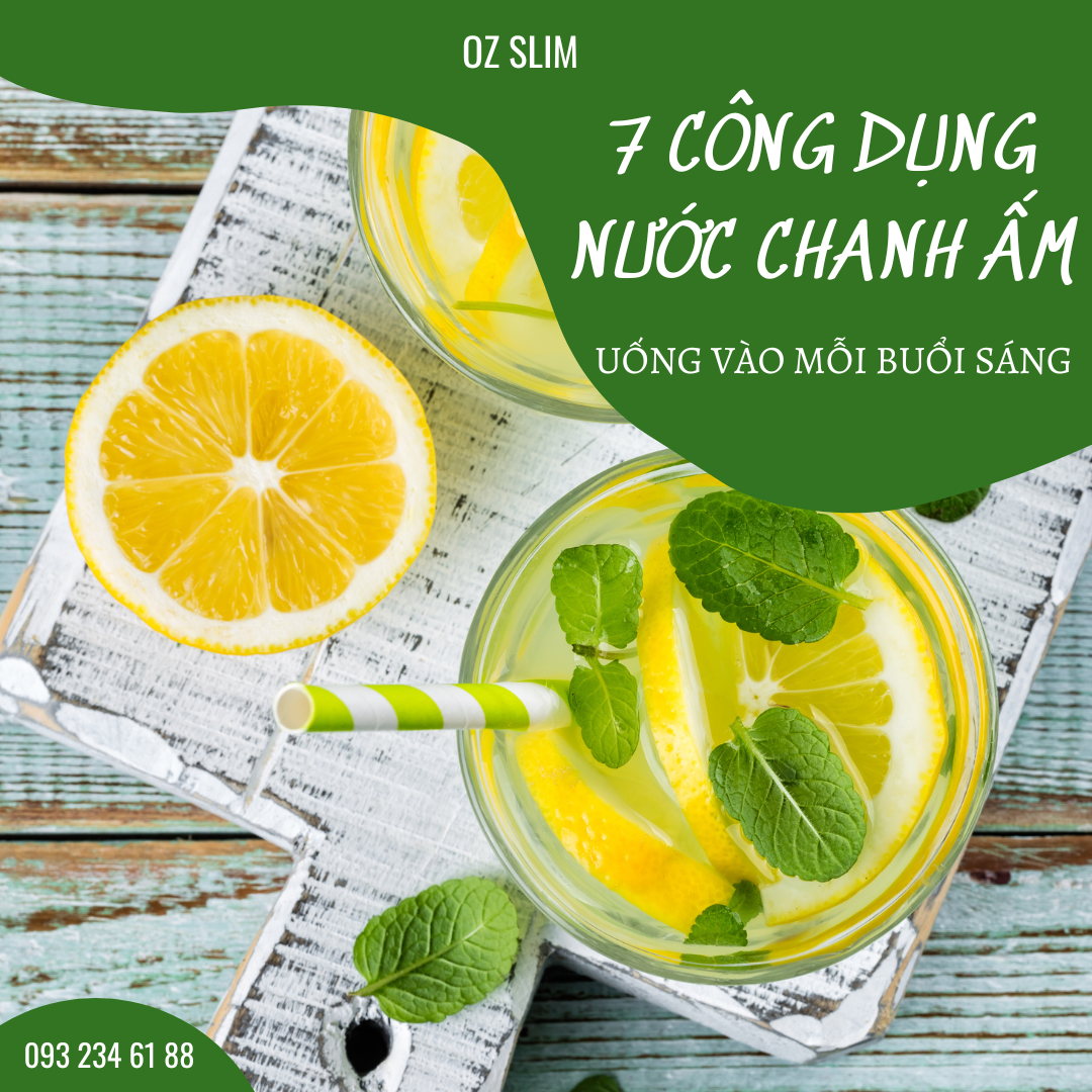 uống nước chanh ấm vào mỗi buổi sáng