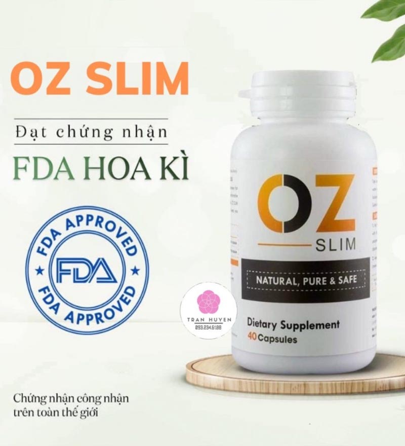 OZ slim đạt chứng nhận FDA Hoa Kì