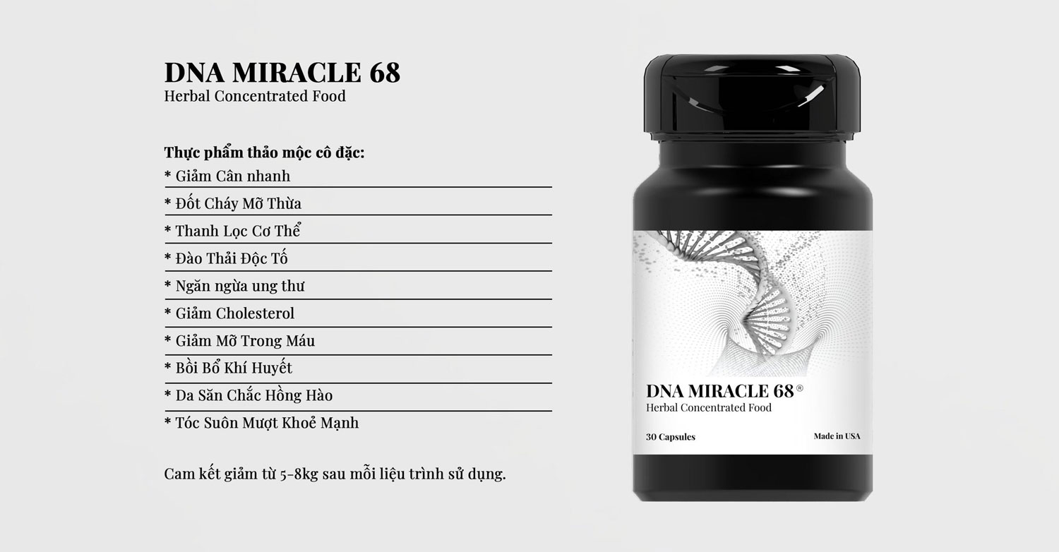 Giới Thiệu Chung về Thuốc Giảm Cân DNA Miracle 68