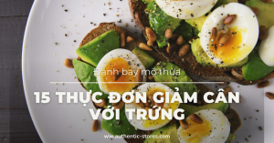 thực đơn giảm cân với trứng